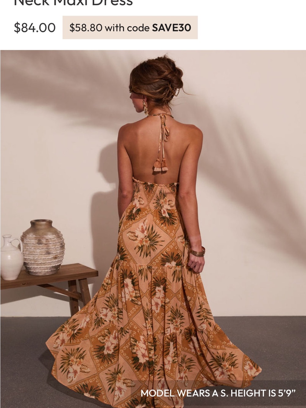 VICI floral Maxi dress. Size M. New - Picture 6 of 7